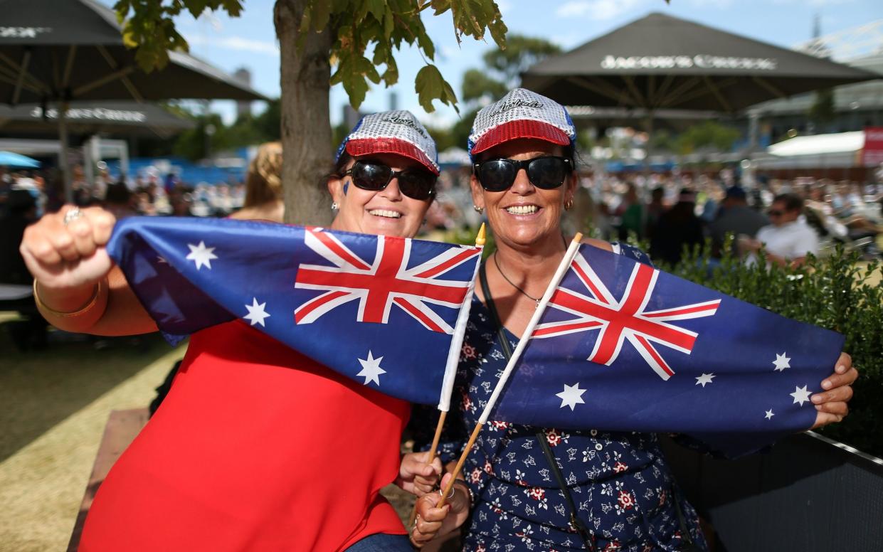 Australian tennis fans