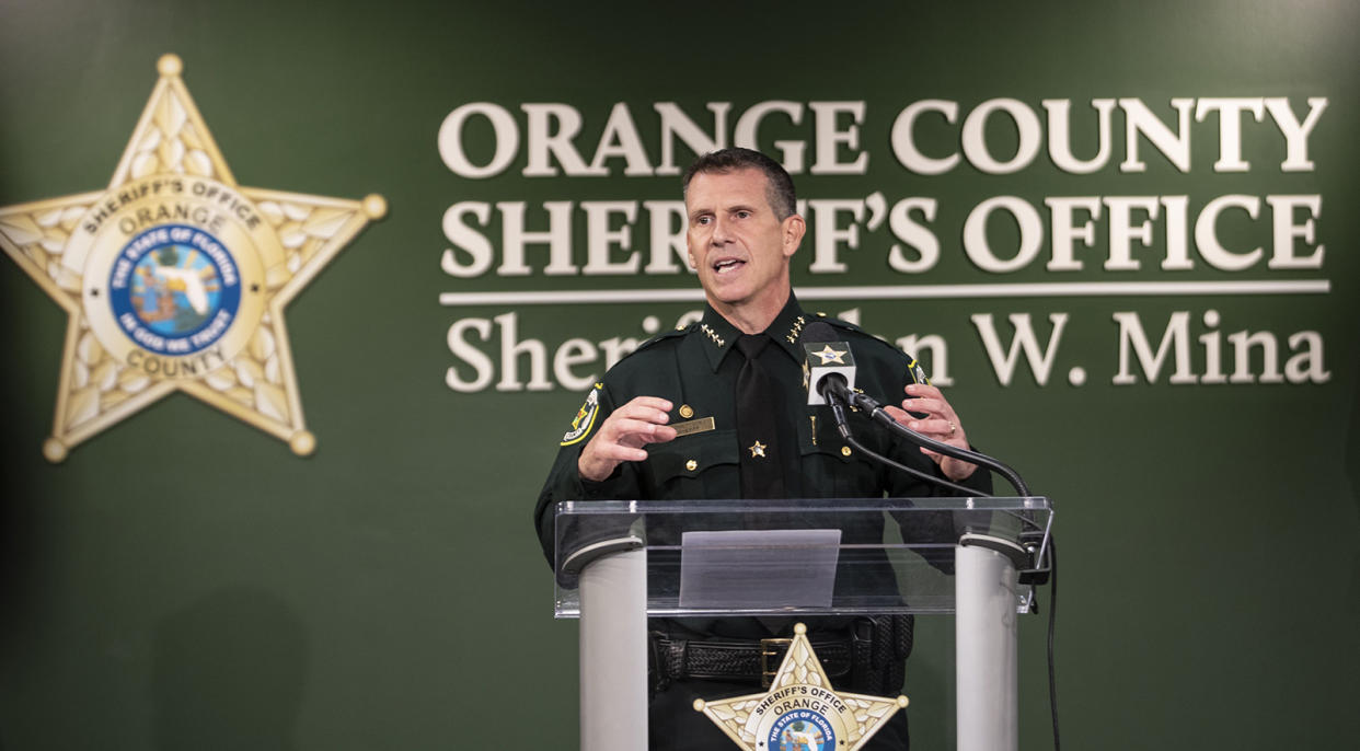 Orange County Sheriff John Mina. (Willie J. Allen Jr./Orlando Sentinel/Tribune News Service via Getty Images)