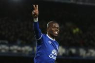 <p>Britain Football Soccer – Everton v Southampton – Premier League – Goodison Park – 2/1/17 Everton’s Enner Valencia celebrates scoring their first goal Reuters / Andrew Yates Livepic EDITORIAL USE ONLY. No use with unauthorized audio, video, data, fixture lists, club/league logos or “live” services. Online in-match use limited to 45 images, no video emulation. No use in betting, games or single club/league/player publications. Please contact your account representative for further details. </p>