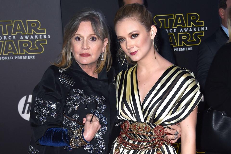 Carrie Fisher and Billie Lourd in 2015
