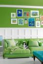 <p>A mix of white and blue tempers the vibrant green in author <a href="https://www.elledecor.com/design-decorate/house-interiors/g972/holly-peterson-hamptons-home/" rel="nofollow noopener" target="_blank" data-ylk="slk:Holly Peterson's Hamptons living room;elm:context_link;itc:0;sec:content-canvas" class="link ">Holly Peterson's Hamptons living room</a>. <br></p>