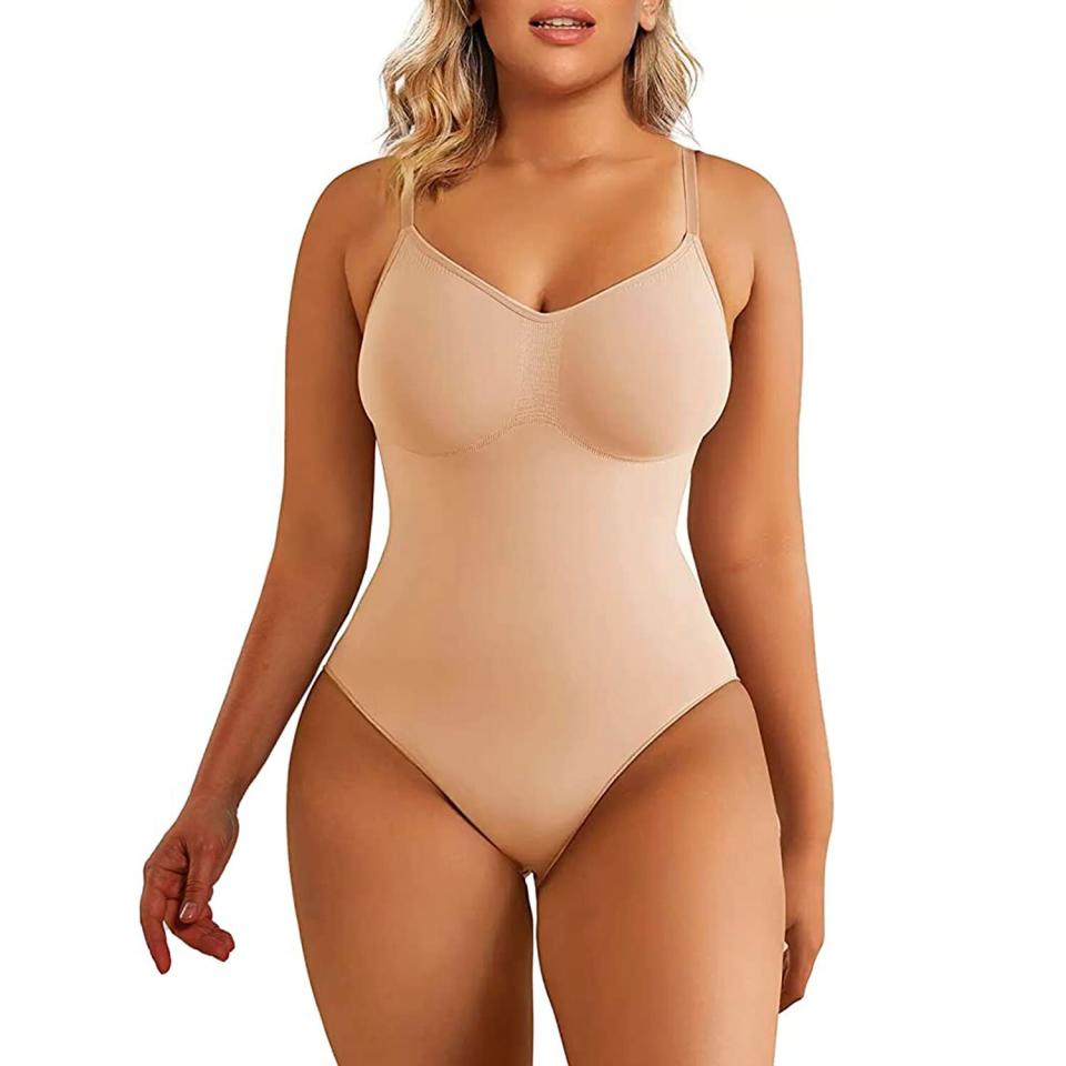 SHAPERX Bodysuit for Women Tummy Control Shapewear Seamless