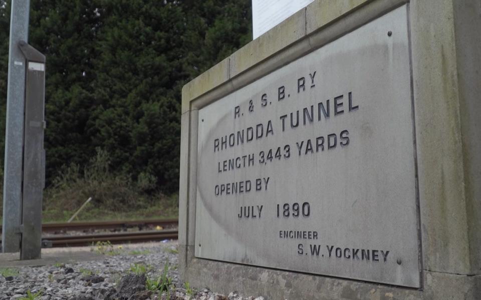 The original stone for the Rhondda railway tunnel - Forgotten Relics