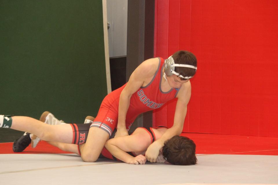 Somers/North Salem freshman Ryan Ball is a candidate for lohud Wrestler of the Week after a 9-0 showing.