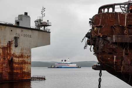 Russia's floating nuclear power plant Akademik Lomonosov leaves Murmansk