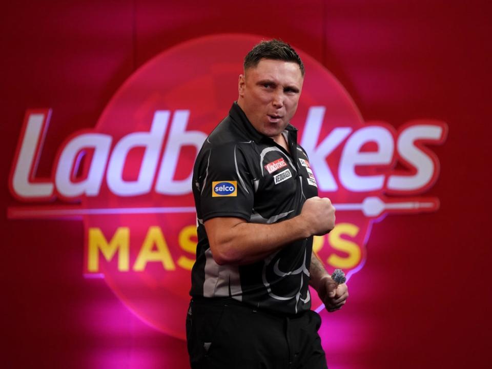 Gerwyn Price averaged over 100 in his first-round victory over Michael Smith (Zac Goodwin/PA) (PA Archive)