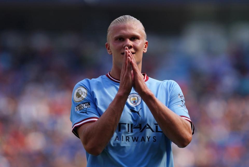 Manchester City’s Erling Haaland (Martin Rickett/PA) (PA Wire)