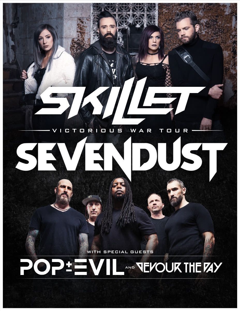 Skillet Sevendust Tour Poster