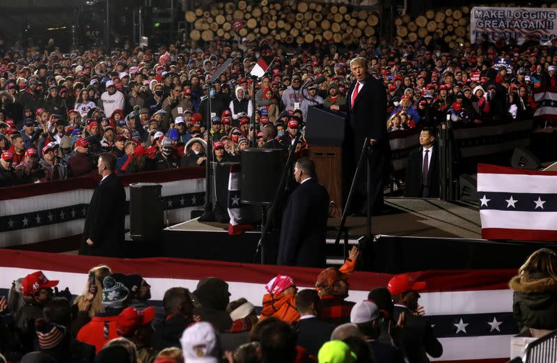 U.S. President Donald Trump campaigns in Minnesota