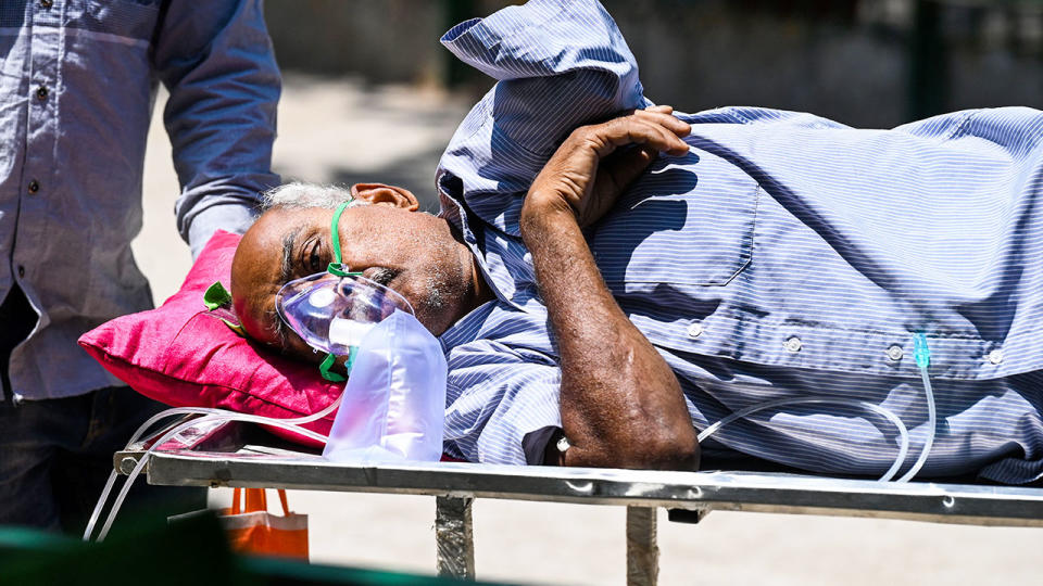 Many of India's hospitals have been overrun with Covid-19 patients. Pic: Getty