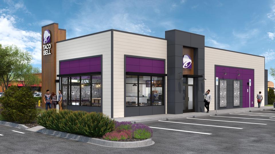Rendering for the new Taco Bell location opening in July at 2009 Brownsboro Road.