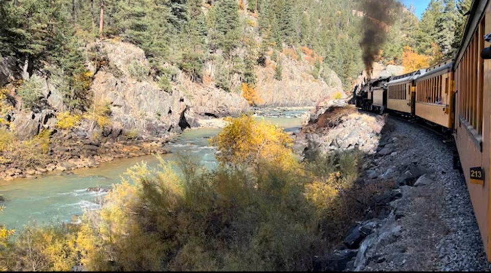 The Durango & Silverton Narrow Gauge Railroad winds past stunning rivers, bridges, mountains and fields in southwestern Colorado (Sheila Flynn)