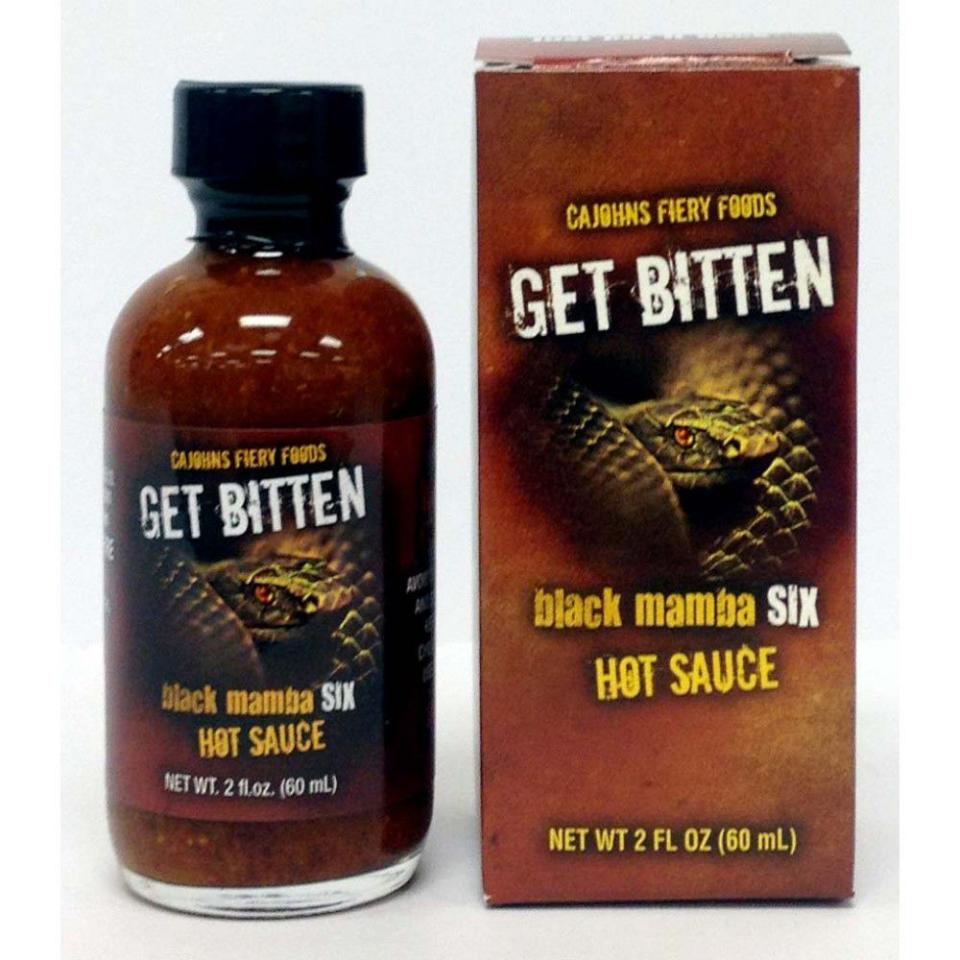 CaJohns Fiery Foods Get Bitten Black Mamba 6 Hot Sauce