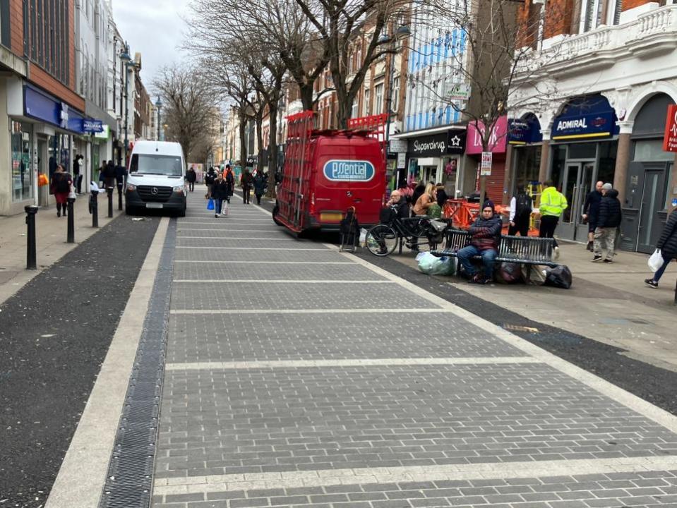 News Shopper: Sections of new paving have been added to Powis Street