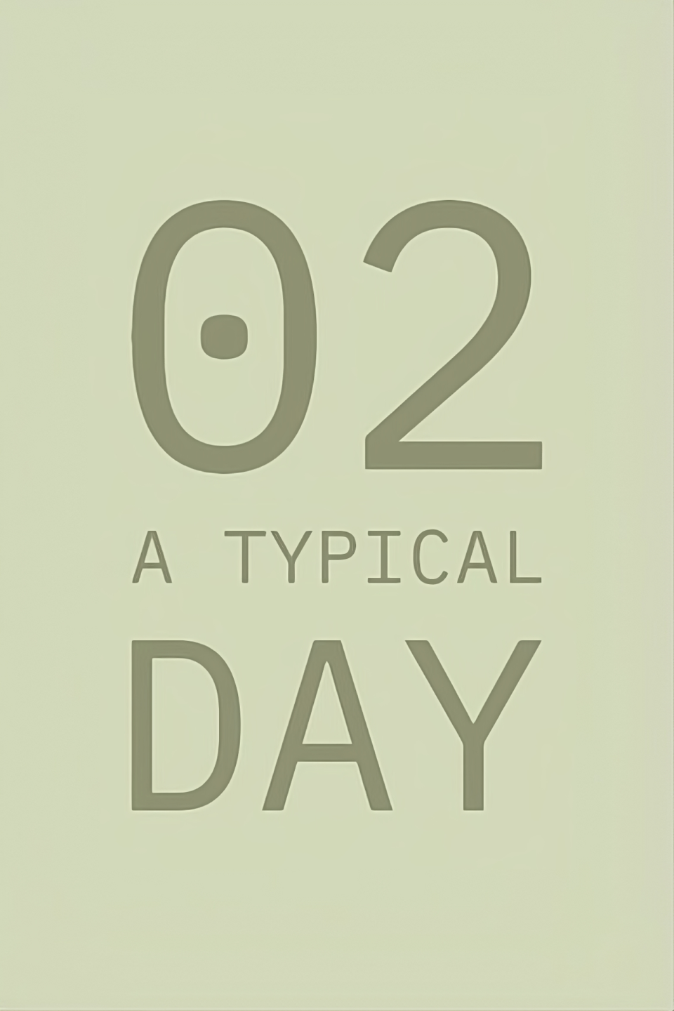 title card reading, "A Typical Day"