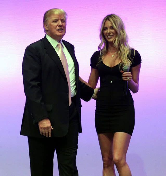 Hawkins and Trump appeared at the event in Sydney in 2011.