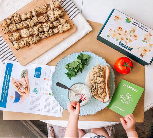  Eat2Explore Subscription Box - Explore the World Through Food/ Box Includes 3 Kid-Friendly Recipes, Shopping List for Fresh Ingredients &  Cooking Tools