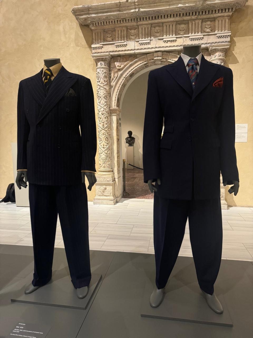 Zoot suits from the 1940s will be featured as a means to understand how exaggerated silhouttes questioned perceptions of masculinity and sexuality (Kaleigh Werner)