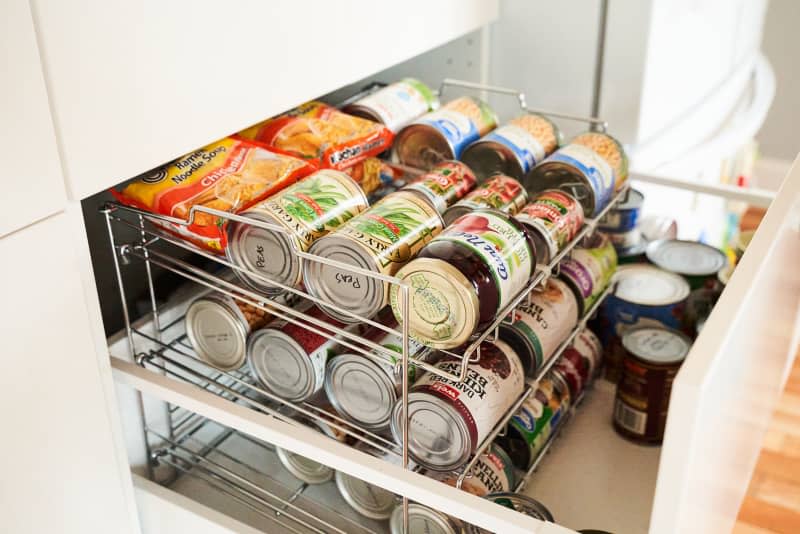 Holly's canned food cabinet