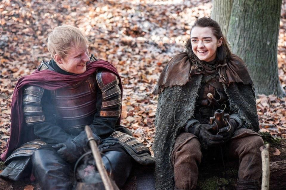 Ed Sheeran and Maisie Williams in ‘Game of Thrones’ (HBO)