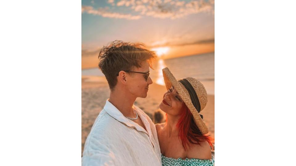 A close-up photo of Joe Sugg and Dianne Buswell