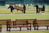 Tennis - Wimbledon Spring Press Conference 2016 - All England Lawn Tennis & Croquet Club, Wimbledon, England - 26/4/16 General view of groundstaff in the grounds of Wimbledon Action Images via Reuters / Andrew Boyers Livepic