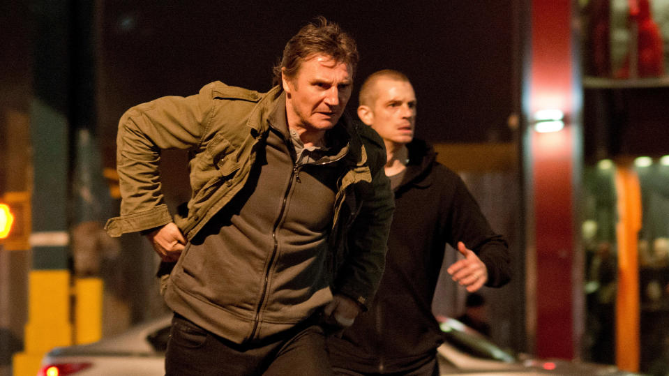 Liam Neeson and Joel Kinnaman in Run All Night. (Warner Bros/Alamy)