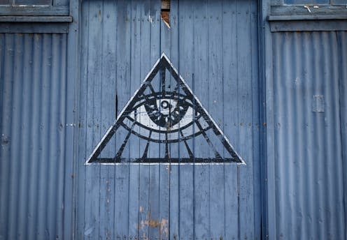   <span class="attribution"><a class="link " href="https://www.shutterstock.com/image-photo/eye-triangle-painted-on-old-warehouse-1629190078" rel="nofollow noopener" target="_blank" data-ylk="slk:HollyHarry / Shutterstock;elm:context_link;itc:0;sec:content-canvas">HollyHarry / Shutterstock</a></span>