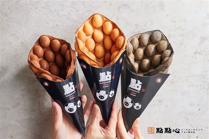 點點心同時推出信義形象店的專屬限定菜單，並再度與Hershey’s聯名「朱古力雞蛋仔」。（圖／點點心提供）