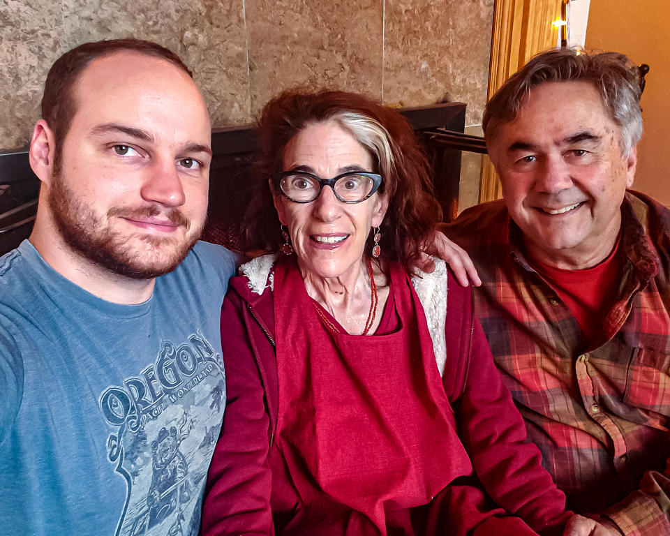 The author with her son and husband.  (Courtesy of Cai Emmons)