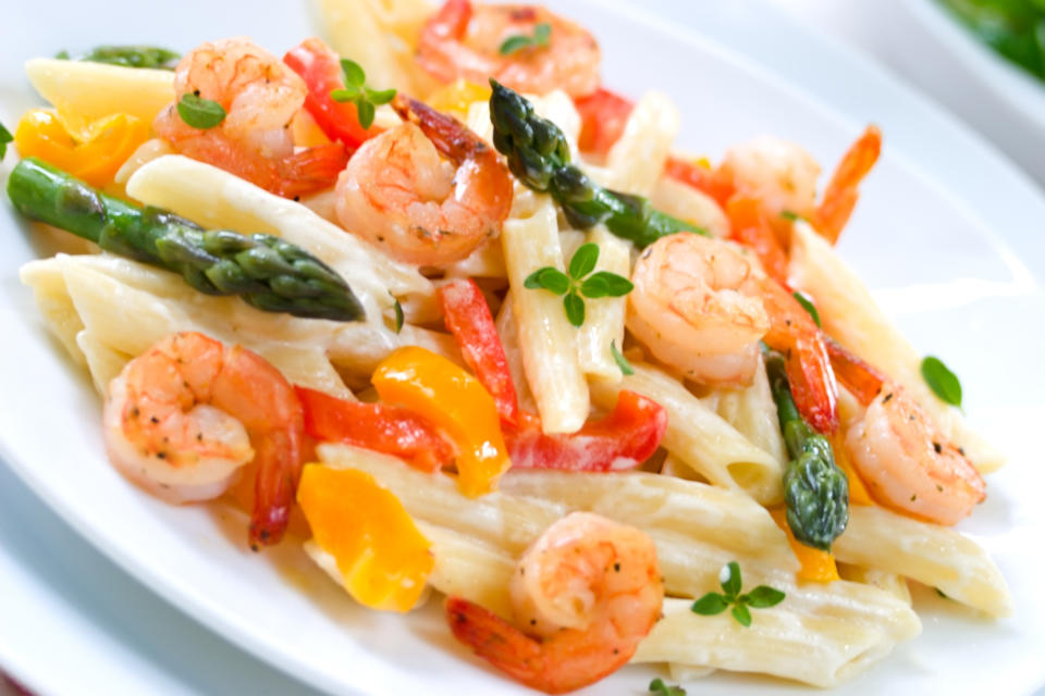 One-Pot Penne with Shrimp