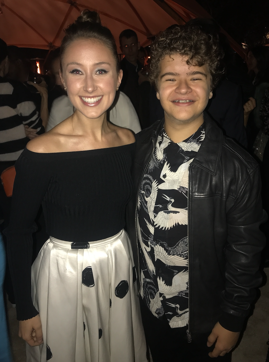 Ten days after our interview, I was able to introduce Erin to Gaten Matarazzo (aka Dustin in Stranger Things) at the Netflix holiday party. As you might have guessed, Erin described the surprise meeting as "mental."