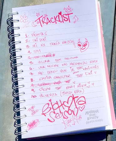 Karol G teased the tracklist to her upcoming album, 