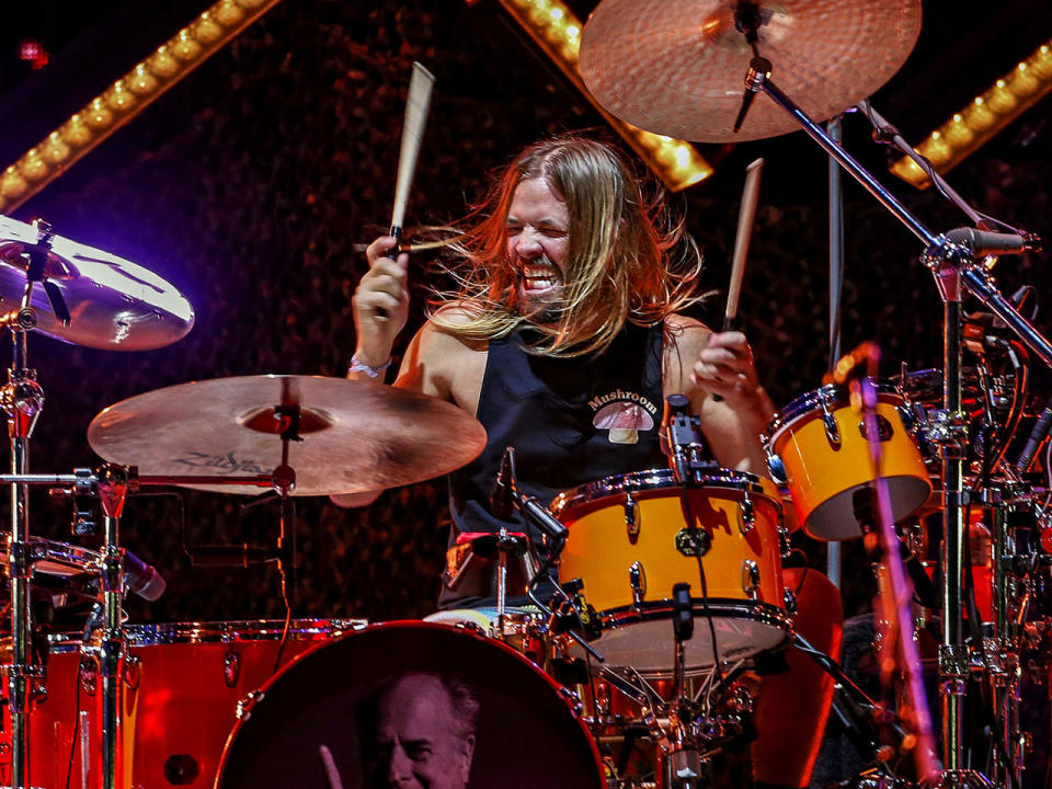 Taylor Hawkins of the Foo Fighters performs in Geelong, Australia, March 4, 2022.  / Credit: Paul Rovere/The Age/Fairfax Media via Getty Images