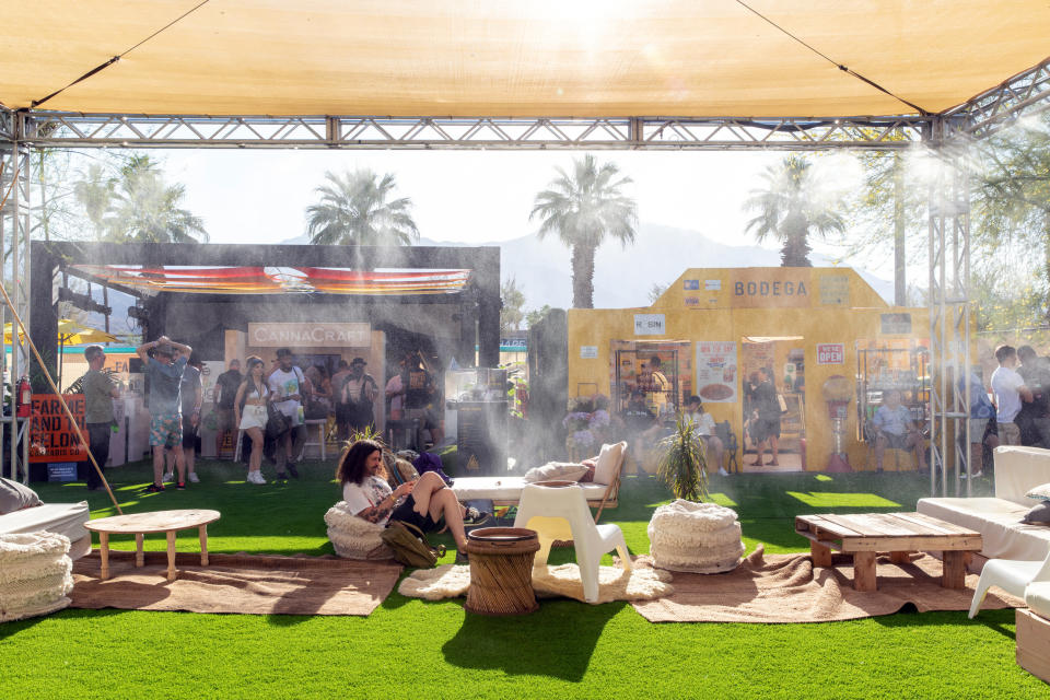 Hall of Flowers outdoor consumption lounge. - Credit: Courtesy