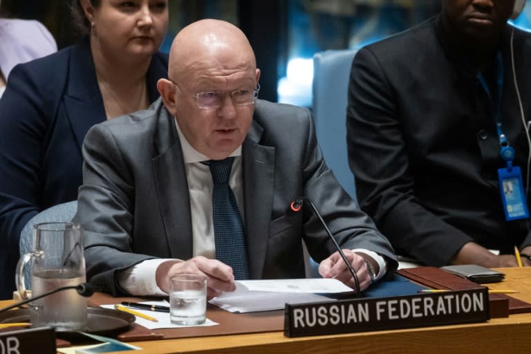 Nebenzya was speaking Monday as Russia takes the rotating presidency of the UN Security Council for the month of July (Yuki IWAMURA)