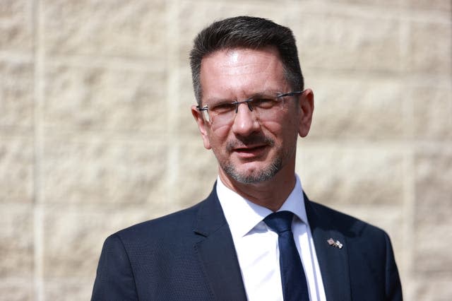 Head and shoulders shot of Northern Ireland minister Steve Baker