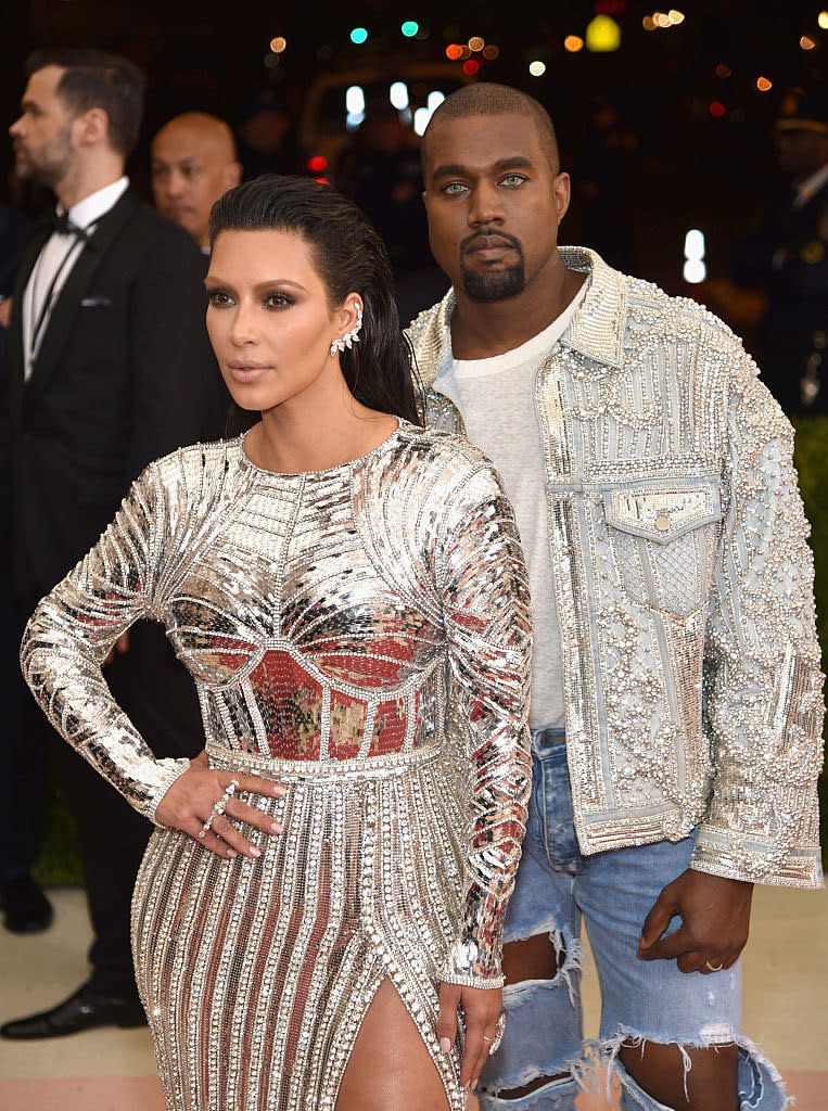 Kim Kardashian and Kanye West 