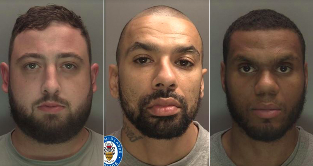 (L-R): James McGhee, Mark Campbell, Simmion Goldbourne. (West Midlands Police)