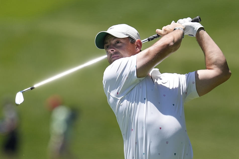 Rory McIlroy is a solid anchor for British Open DFS lineups. (AP Photo/Darron Cummings, File)