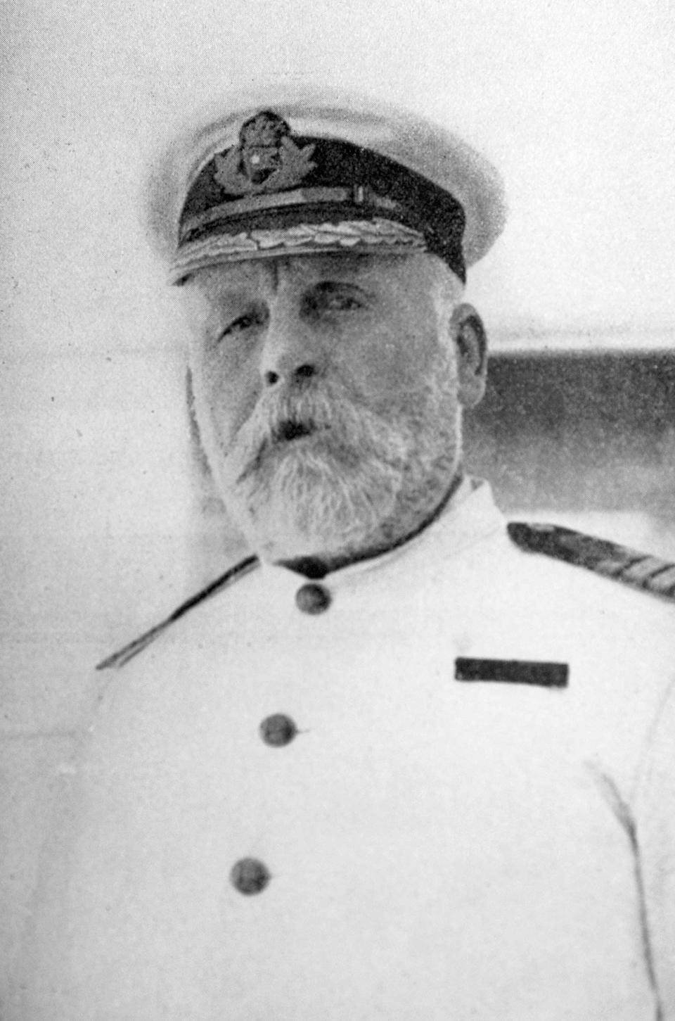 Captain Edward John Smith, the most senior of the White Star Line's captains, commanded Titanic and her sister ship Olympic. The captain, from Stoke-on-Trent, Staffordshire, died on the night of the sinking. Several witnesses reported that after the ship sank, he swam to a lifeboat with a baby in his arms, gave the baby to ship's cook John Maynard, and then swam away.