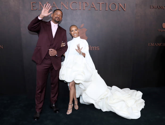 Will Smith y Jada Pinkett Smith juntos en el primer estreno del actor ocho meses después de la bofetada de los Oscar