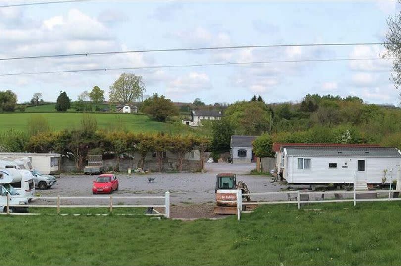 Gipsy site at Chardanay, Woodland, Ashburton