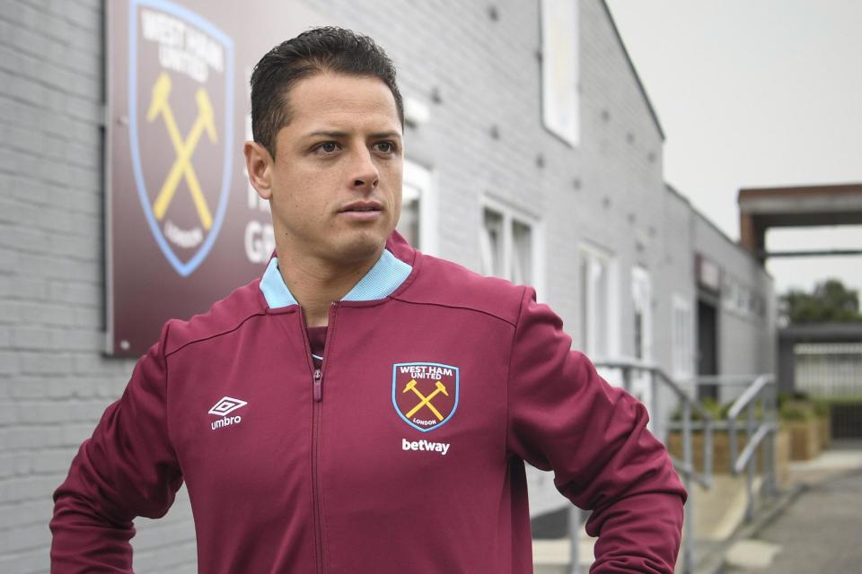 New arrival: Javier Hernandez: West Ham United via Getty Images