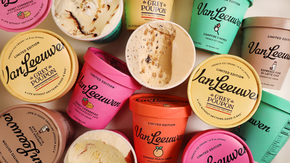 Van Leeuwen's lineup of flavors for Summer 2022 includes Grey Poupon. (Courtesy Van Leeuwen)