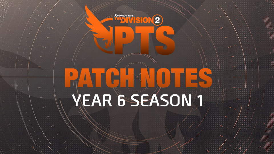 The Division 2 Year 6 Season 1 PTS logo