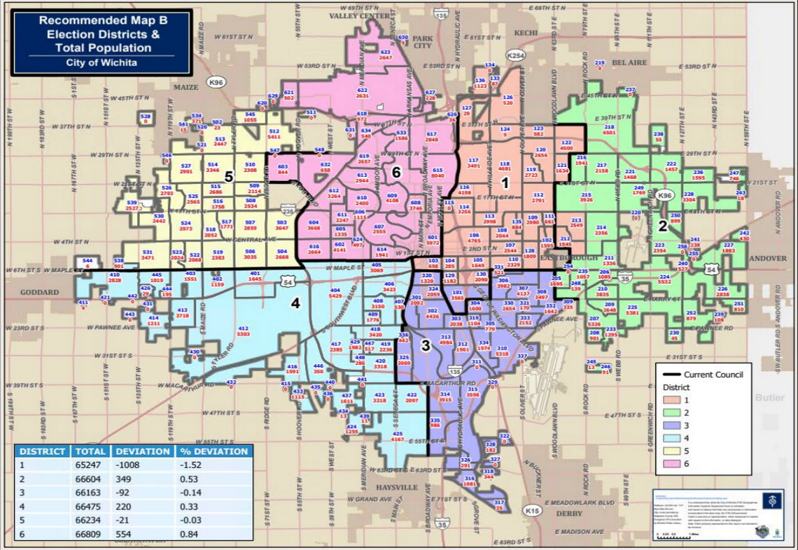 Recommended Map B was proposed jointly by District 5 appointee Lamont Anderson and District 6 appointee Javan Gonzales.