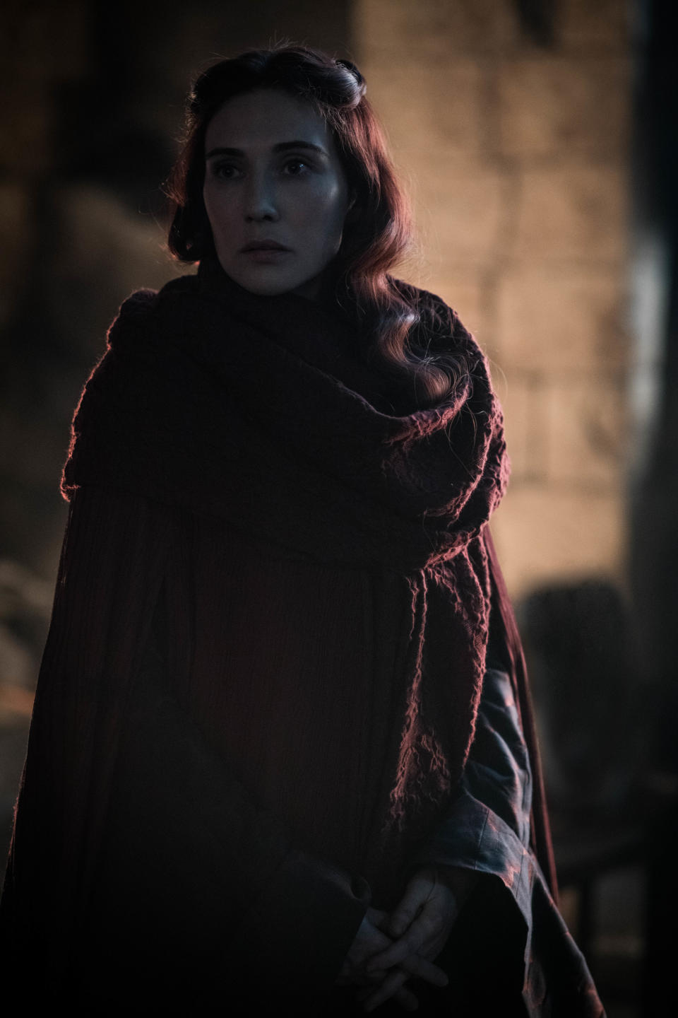 Melisandre makes a surprising return on Game of Thrones season 8 episode 3 before the Battle of Winterfell. | Helen Sloan/HBO