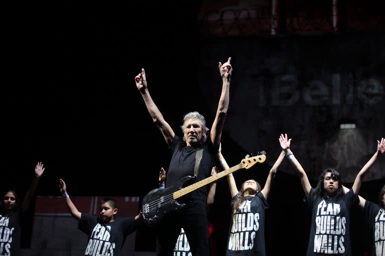 Roger Waters diez años atrás, en sus históricos conciertos en el Monumental