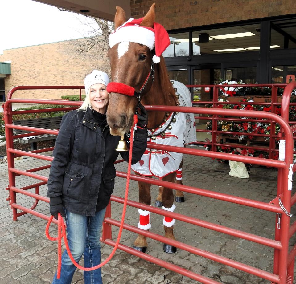 Tammi Regan and Hank the Horse recently rang the bell for the Salvation Army red kettle campaign at Buehler's Fresh Foods in Coshocton. Hank has rung the bell at various locations for six years and has helped raise close to $50,000.